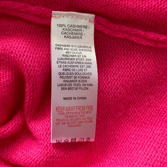 NWT Scott & Scott London Brontë 100% Cashmere Pink Fuchsia Sweater Size M - Picture 11 of 11